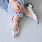 1140シルバーPU | パンプス 走れる ストラップ | welleg
