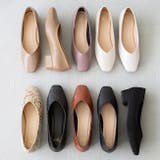 Vカット スクエアトゥ チャンキーヒール | welleg | 詳細画像3 