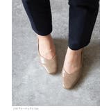 Vカット スクエアトゥ チャンキーヒール | welleg | 詳細画像14 