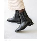 ショートブーツ レディース チャンキーヒール | welleg | 詳細画像4 