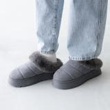 3013グレーSD | ムートンシューズ スリッパ スリッポン | welleg