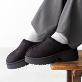 3020ブラックSD | ムートンシューズ スリッパ スリッポン | welleg