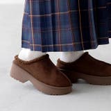 3086ダークブラウンSD | ムートンシューズ スリッパ スリッポン | welleg