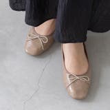 1037グレージュクロコpu | スクエアトゥ バレエシューズ バレエコア | welleg