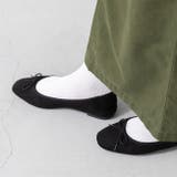 3020ブラックsd | スクエアトゥ バレエシューズ バレエコア | welleg