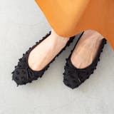 4219ブラックポンポンCL | スクエアトゥ バレエシューズ バレエコア | welleg