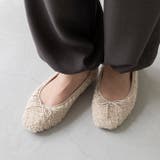 4223ベージュボア | スクエアトゥ バレエシューズ バレエコア | welleg