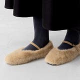 4033ベージュファー | バレエシューズ パンプス レディース | welleg