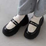 4222アイボリーボア | ローファー レディース コインローファー | welleg