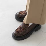 4224レオパードハラコ調 | ローファー レディース コインローファー | welleg