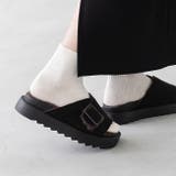 3020ブラックSD | サンダル レディース 厚底 | welleg