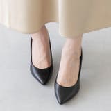 ブラックスムース調 | 8cmヒール ポインテッドトゥパンプス レディース | welleg
