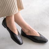 1020ブラックPU | パンプス ぺたんこ 2way | welleg