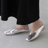 1140シルバーPU | パンプス ぺたんこ 2way | welleg