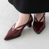 2045ダークレッドEN | パンプス 走れる ストラップ | welleg