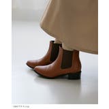 ポインテッドトゥ ローヒール サイドゴア | welleg | 詳細画像18 