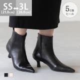 ショートブーツ レディース 変形ヒール | welleg | 詳細画像1