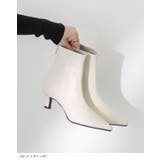 ショートブーツ レディース 変形ヒール | welleg | 詳細画像10
