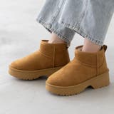 3080キャメルSD | ムートンブーツ 厚底 ボア | welleg