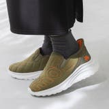 4052カーキxオレンジ | モズ moz スリッポン | welleg