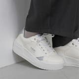 1142ホワイトxシルバーPU | モズ moz スニーカー | welleg