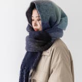 9076ブルーブロックチェック | マフラー 巻き方 かわいい | welleg