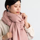 ライトピンク | なめらかプレーン 大判ストール マフラー | welleg