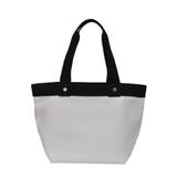 ブラック×ホワイト | 大容量ビッグトートバッグ fluffy フラッフィートートバッグ | welleg