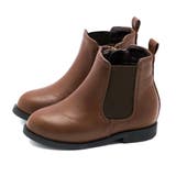 1086ダークブラウンpu | キッズ サイドゴア ブーツ | welleg