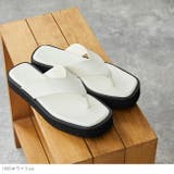 スクエアトゥ厚底トングサンダル サンダル スリッパ | welleg | 詳細画像12