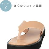 スクエアトゥ厚底トングサンダル サンダル スリッパ | welleg | 詳細画像16