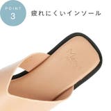 スクエアトゥ厚底トングサンダル サンダル スリッパ | welleg | 詳細画像17