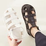 1086ダークブラウンPU | 厚底グルカサンダル レディース サンダル | welleg