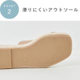 スクエアトゥ 厚底 親指トングサンダル | welleg | 詳細画像11 