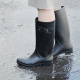 6001ブラック | 【完全防水】 ロングレインブーツ レディース | welleg