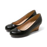 1020ブラックウェッジpu | 選べる3タイプ 5cmヒール ラウンドトゥ | welleg