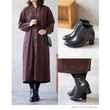 ラウンドトゥ チャンキーヒール ショートブーツ | welleg | 詳細画像7