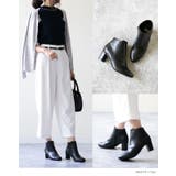 ラウンドトゥ チャンキーヒール ショートブーツ | welleg | 詳細画像13