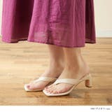 1001アイボリーpu | スクエアトゥトングサンダル サンダル トングサンダル | welleg