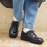1020ブラックPU | ボリュームソール スクエアトゥレースアップシューズ レディース | welleg