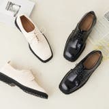 ボリュームソール スクエアトゥレースアップシューズ レディース | welleg | 詳細画像3 