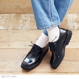 ボリュームソール スクエアトゥレースアップシューズ レディース | welleg | 詳細画像5 