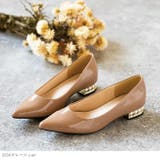 2034グレージュen | ヒールコンシャス パールモチーフ ポインテッドトゥ | welleg