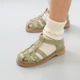 1054グリーンPU | キッズ サンダル グルカサンダル | welleg