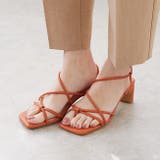 1101オレンジPU | 多連ストラップ 5 5cmヒール | welleg