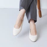 1001アイボリーPU | パンプス ぺたんこ靴 走れる | welleg