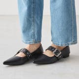 1020ブラックPU | パンプス フラットシューズ 走れる | welleg