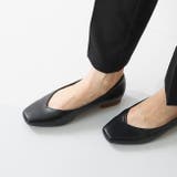 1020ブラックPU | パンプス 痛くない ローヒール | welleg