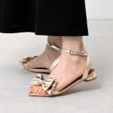 4122ゴールド | ストラップサンダル 脱げない レディース | welleg