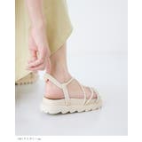 レースアップ厚底サンダル フラットサンダル レディース | welleg | 詳細画像4 